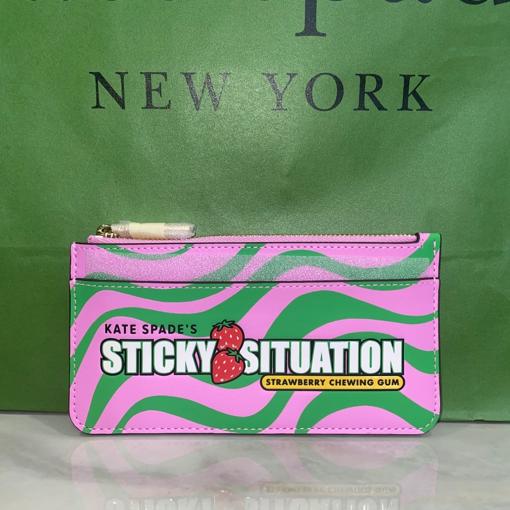 Kate Spade bubblegum large wallet NWT